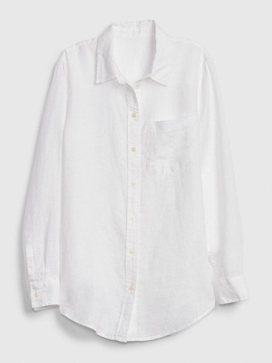 Comfortable Unisex Linen Blouse